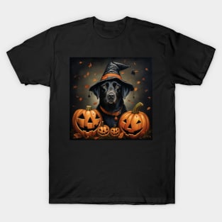 Black Labrador retriever Halloween T-Shirt